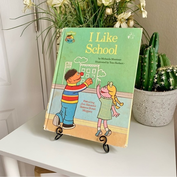 1980 I like School Sesame Street by Michaela Muntean Book